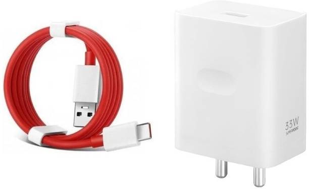 OnePlus 33 W SuperVOOC 3 A Wall Charger for Mobile with Detachable Cable