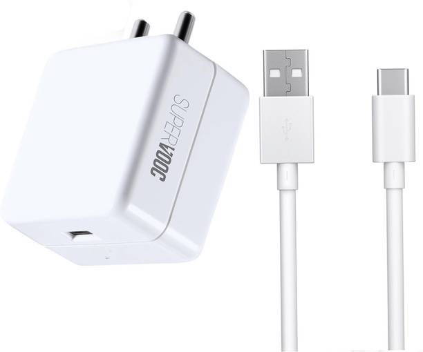 Hespa 65 W SuperVOOC 3 A Wall Charger for Mobile with Detachable Cable