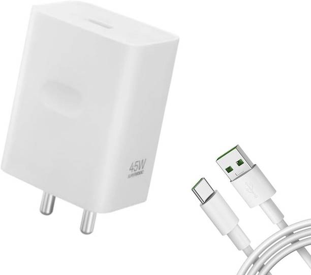 Avaxon 45 W SuperVOOC 4 A Wall Charger for Mobile with Detachable Cable
