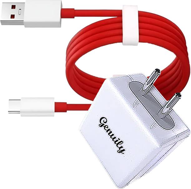 Genuily 80 W SuperVOOC 6 A Wall Charger for Mobile with Detachable Cable
