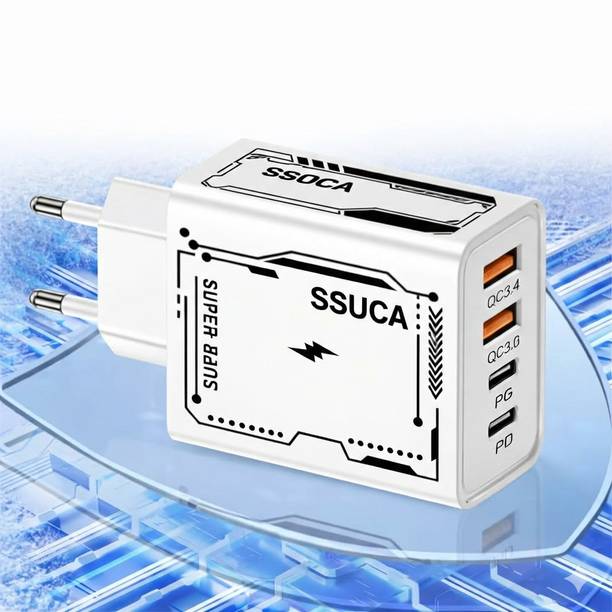 SSUCA 120 W GaN 5 A Wall Charger for Mobile with Detachable Cable