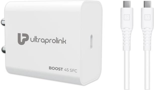 Ultraprolink 45 W PD 3 A Wall Charger for Mobile with Detachable Cable