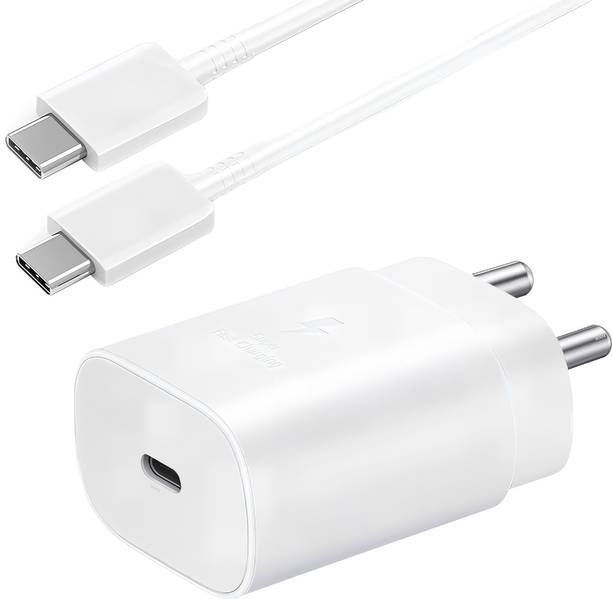 MAK 25 W Quick Charge 3.1 A Wall Charger for Mobile with Detachable Cable