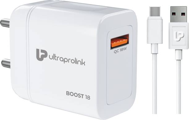 Ultraprolink 18 W Quick Charge 3 A Wall Charger for Mobile with Detachable Cable