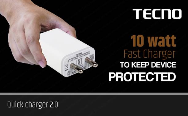 Tecno 10 W 2 A Wall Charger for Mobile