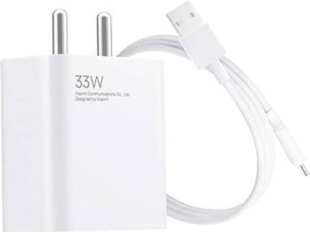 XIAOMI 33 W SonicCharge 3 A Wall Charger for Mobile with Detachable Cable