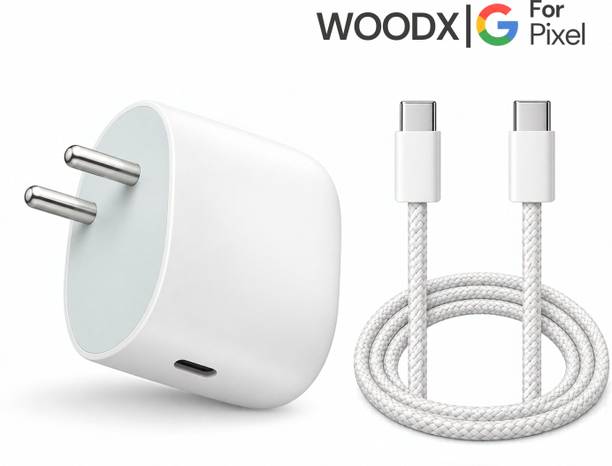 WoodX 45 W PD 3 A Single Port Mobile Charger with Detachable Cable