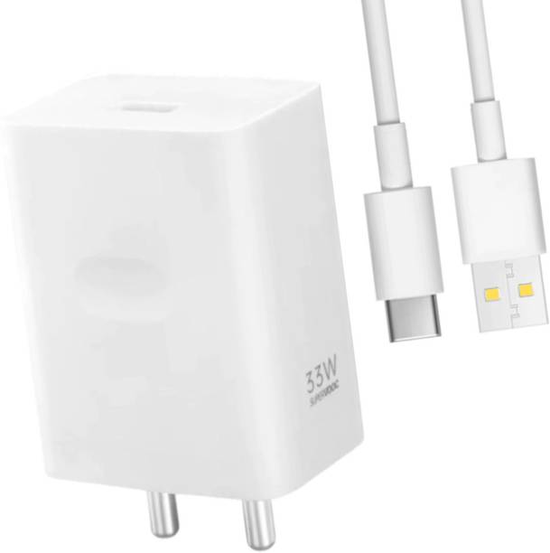 BLYNOIZ 33 W SuperVOOC 3 A Wall Charger for Mobile with Detachable Cable