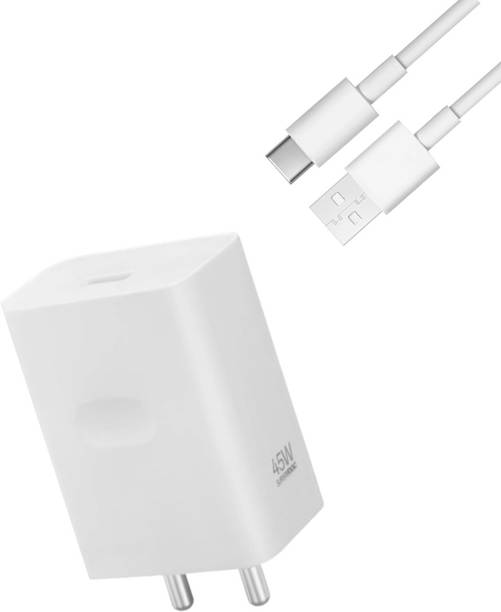 RYIK 45 W SuperVOOC 4 A Wall Charger for Mobile with Detachable Cable