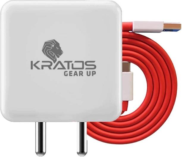 Kratos 45 W Supercharge 3 A Wall Charger for Mobile with Detachab