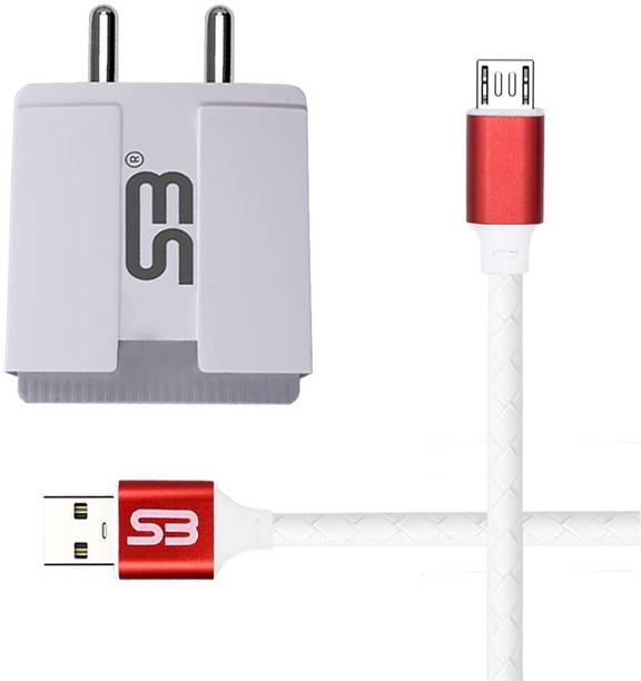 SB 12 W 3.4 A Wall Charger for Mobile with Detachable Cable (Whit