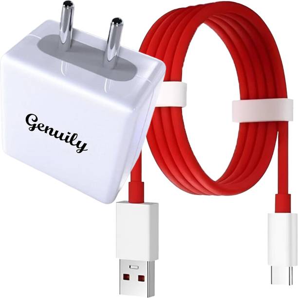 Genuily 80 W SuperVOOC 6 A Wall Charger for Mobile with Detachable Cable