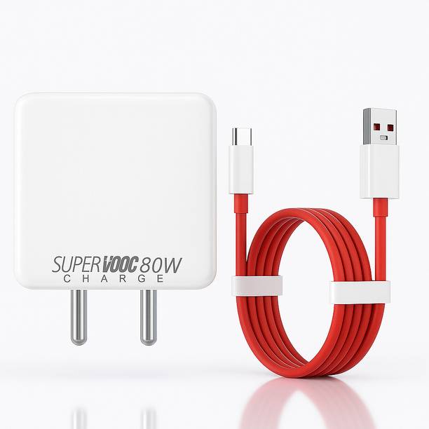 SB 80 W SuperVOOC 7 A Wall Charger for Mobile with Detachable Cable