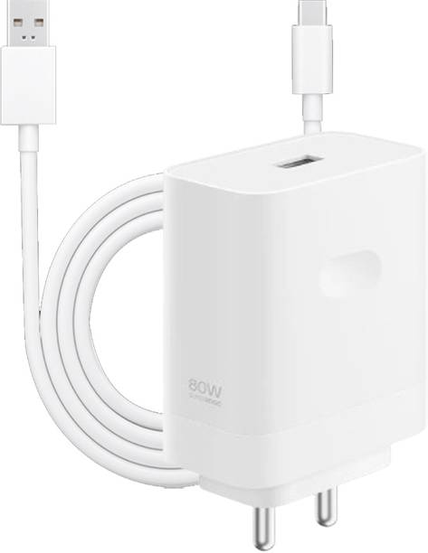 OPPO 80 W SuperVOOC 7.3 A Wall Charger for Mobile with Detachable Cable