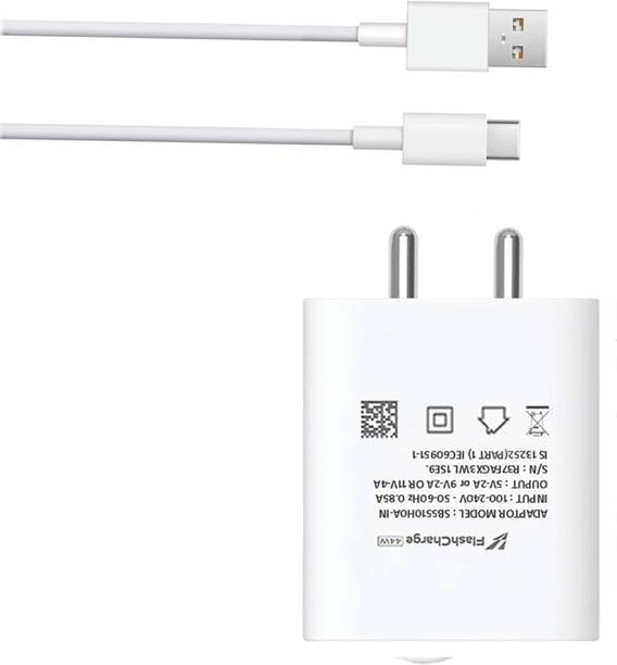 VOLTDIC 44 W Quick Charge 6.5 A Wall Charger for Mobile with Detachable Cable