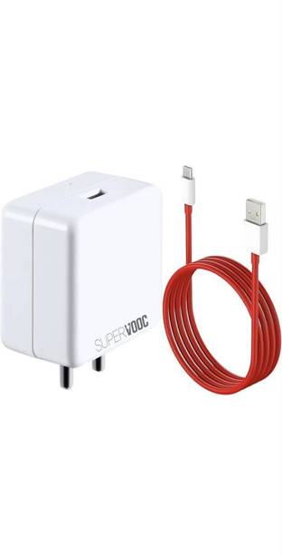OnePlus 85 W VOOC 3 A Single Port Mobile Charger with Detachable Cable