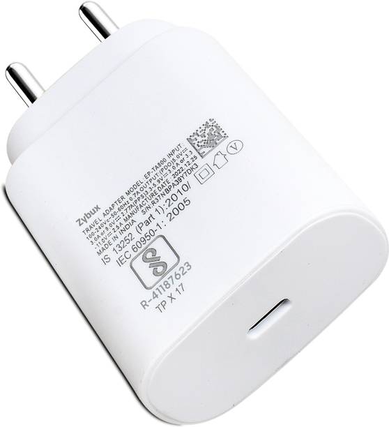 Zybux Original 25W USB-C Samsung Galaxy F54 5G Mobile Super Fast PD Charger Adapter Charging Pad