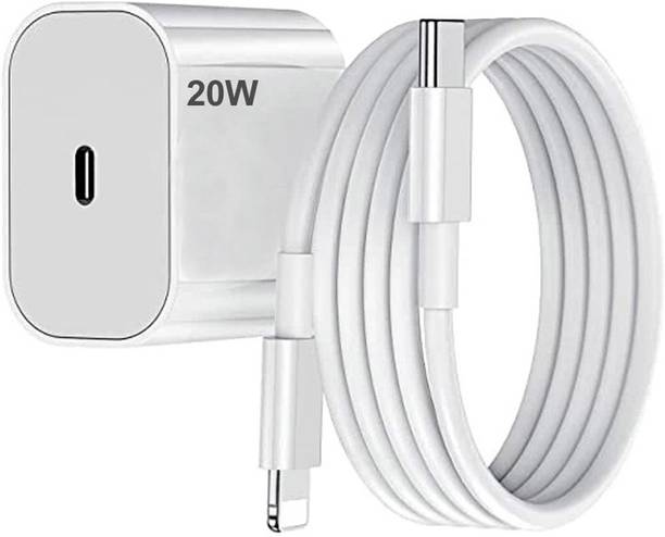 RVAT 20 W Quick Charge 3 A Wall Charger for Mobile with Detachable Cable