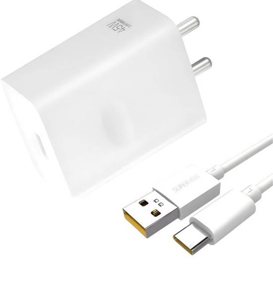 PECZARDH 45 W SuperVOOC 5 A Wall Charger for Mobile with Detachable Cable
