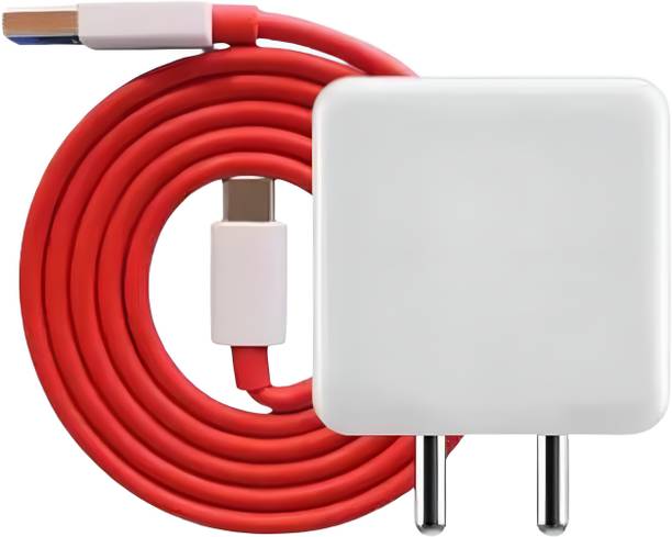 Prifakt 65 W SuperVOOC 6 A Wall Charger for Mobile with Detachable Cable
