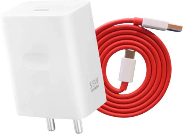 BLYNOIZ 33 W SuperVOOC 3 A Wall Charger for Mobile with Detachable Cable
