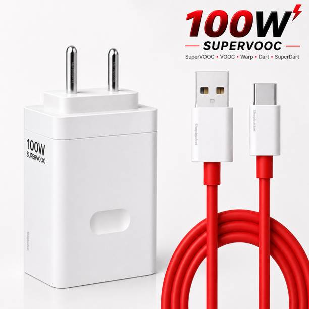 SB 100 W SuperVOOC 9 A Wall Charger for Mobile with Detachable Cable