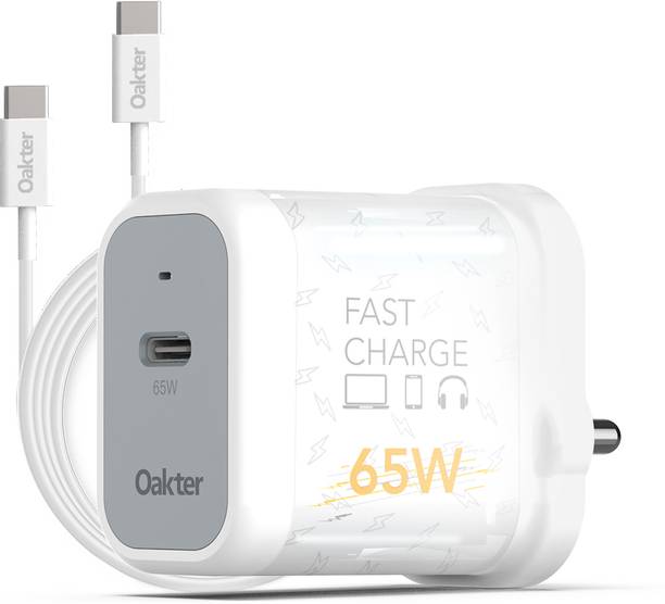 Oakter 65W Fast GaN Charger USB Adapter
