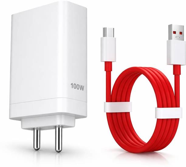 OnePlus 100 W SuperVOOC 9 A Wall Charger for Mobile with Detachable Cable