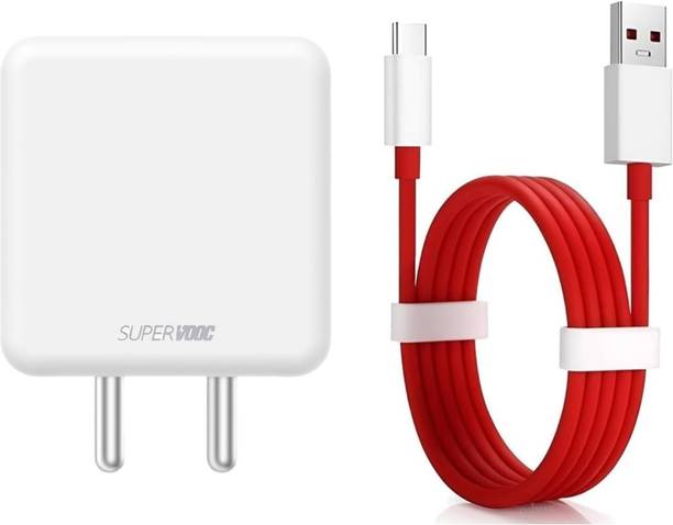 OnePlus SuperVOOC 0.6 A Wall Charger for Mobile with Detachable Cable