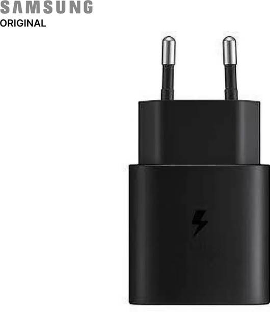 SAMSUNG Original 25W, Type C Power Adaptor compatible for all Samsung Devices (Super Fast Charge 3.0) (Black)