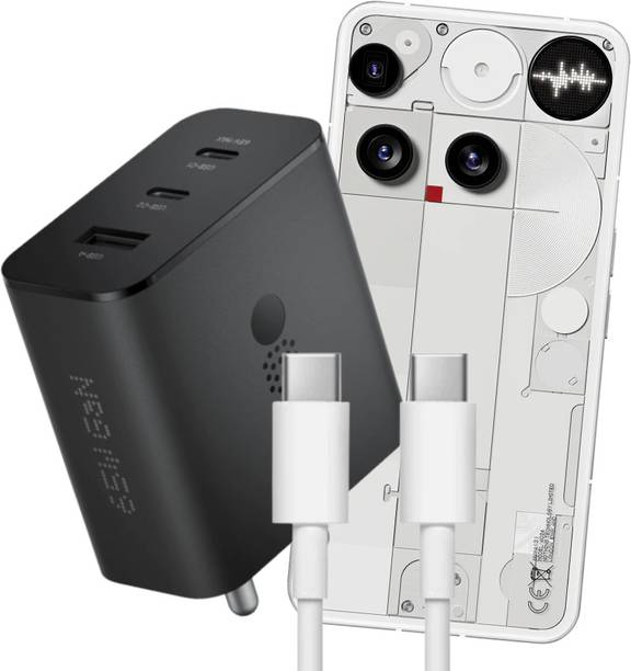 BLYNOIZ 65 W GaN 6.5 A Wall Charger for Mobile with Detachable Cable