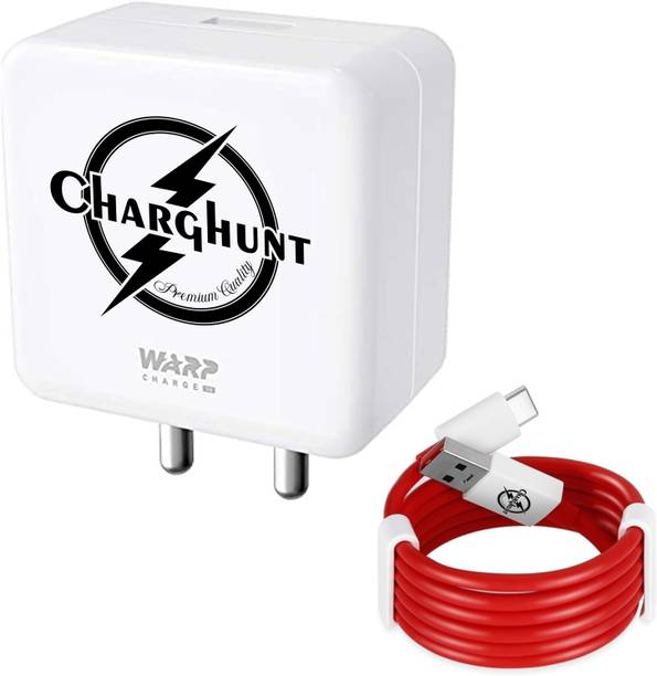 ChargHunt 85 W Warp 5.4 A Wall Charger for Mobile with Detachable Cable