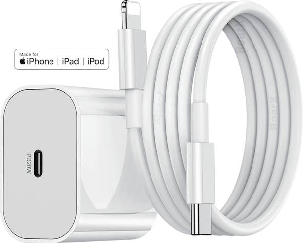 RoarX 20 W PD 3 A Mobile Charger with Detachable Cable