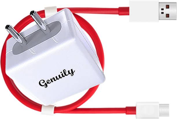 Genuily 80 W SuperVOOC 6 A Wall Charger for Mobile with Detachable Cable