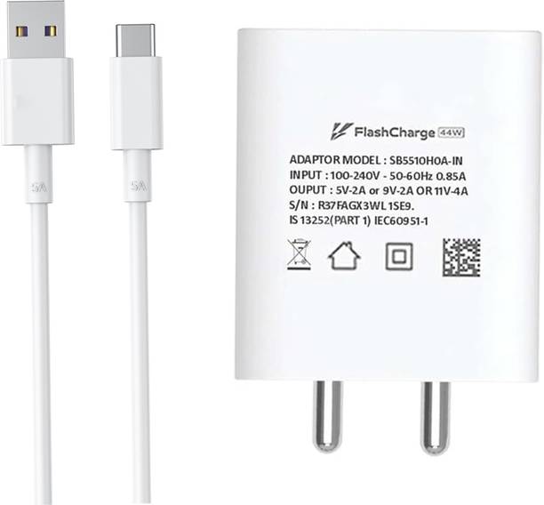 VOLTDIC 44 W Quick Charge 6 A Wall Charger for Mobile with Detachable Cable