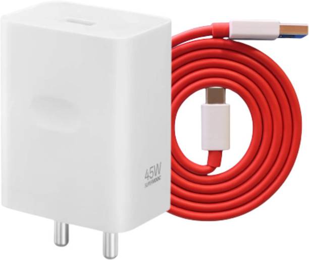 IARYZ ORIGINAL 45 W SuperVOOC 5 A Wall Charger for Mobile with Detachable Cable