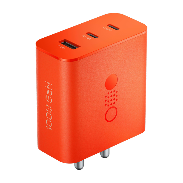 CMF by Nothing 100 W Power GaN 5 A 3 Port Mobile Charger with Detachable Cable