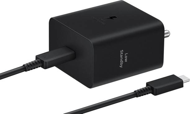 Samsung 45 W 3 A Wall Charger for Mobile with Detachable Cable
