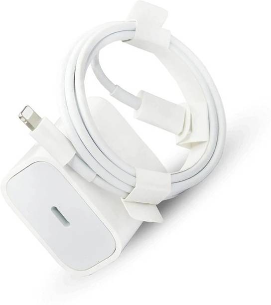 ryumux 20 W PD 2 A Wall Charger for Mobile with Detachable Cable