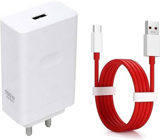 OnePlus 100 W SuperVOOC 8 A Single Port Mobile Charger with Detachable Cable