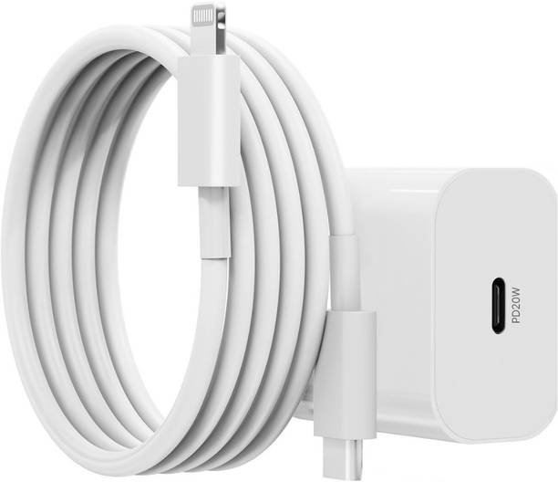 TECHWAQE 20 W PD 2.4 A Wall Charger for Mobile with Detachable Cable