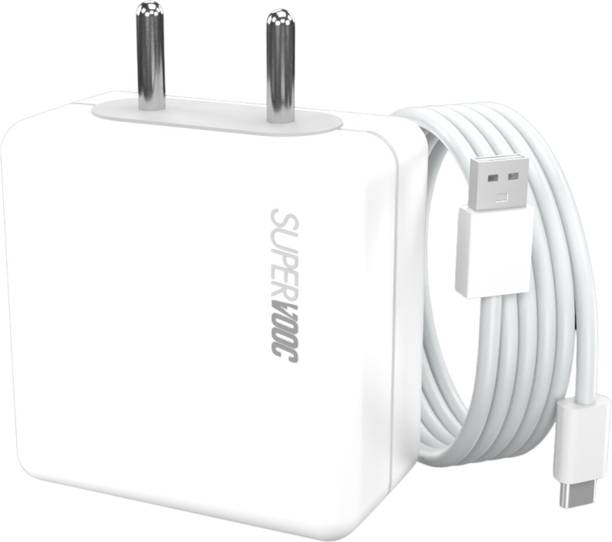 HOMEMO 80 W SuperVOOC 6 A Wall Charger for Mobile with Detachable Cable