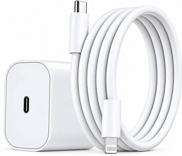 velqor 20 W PD 2.1 A Wall Charger for Mobile with Detachable Cable