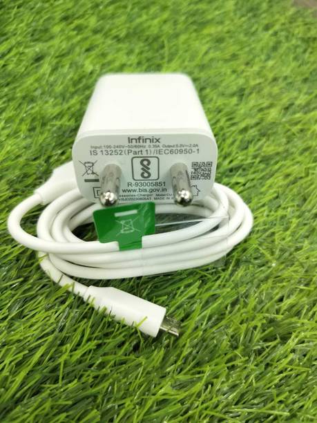 Infinix 10 W 2 A Wall Charger for Mobile with Detachable Cable