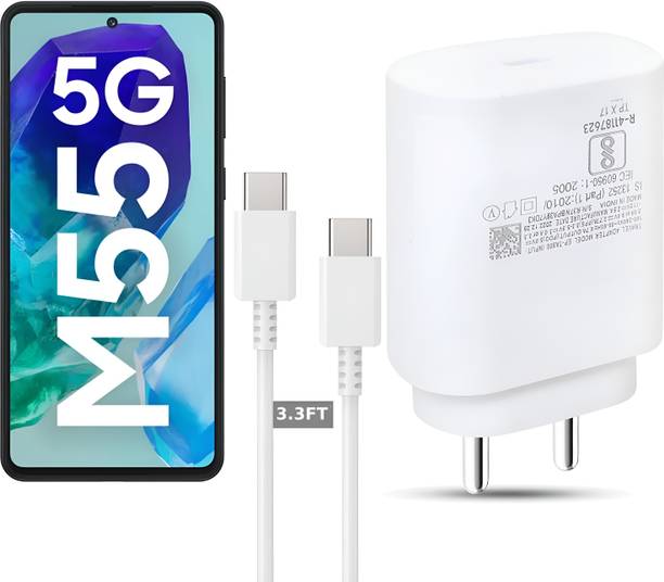 Zybux 25 W PD 3 A Wall Charger for Mobile with Detachable Cable