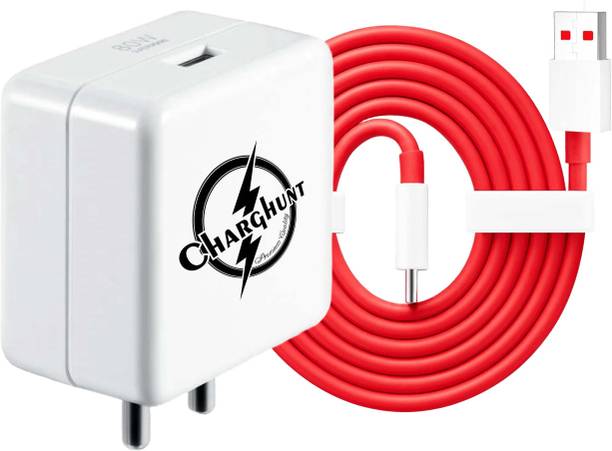 ChargHunt 80 W SuperVOOC 9 A Wall Charger for Mobile with Detachable Cable