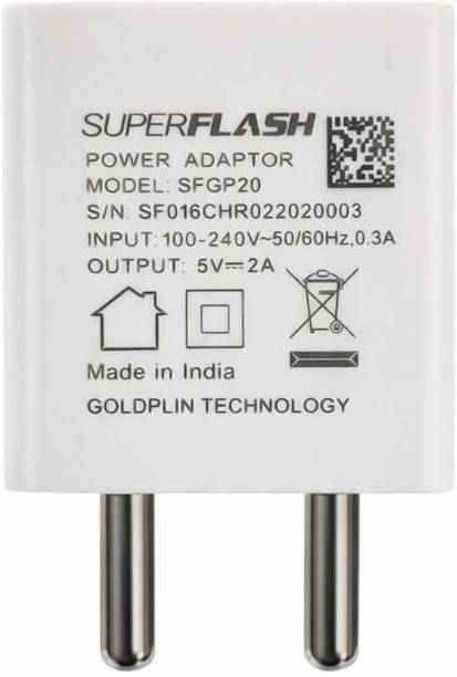 SUPERFLASH 45 W GaN 3 A Wall Charger for Mobile with Detachable Cable