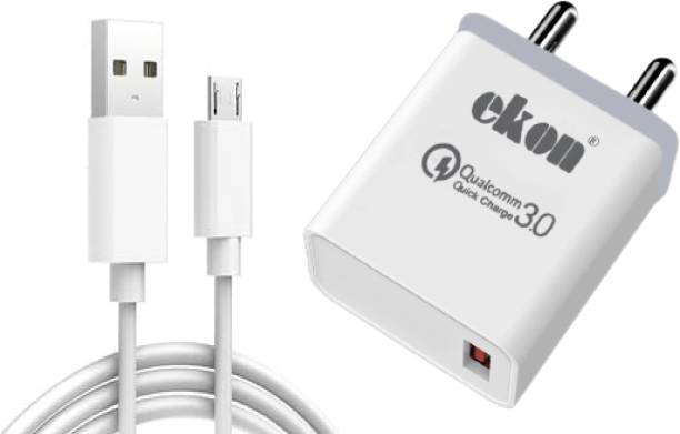 Ekon 18 W Quick Charge 3 A Mobile Charger with Detachable Cable