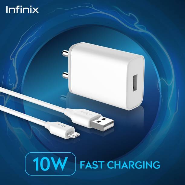 Infinix 10 W Quick Charge 2 A Wall Charger for Mobile with Detach