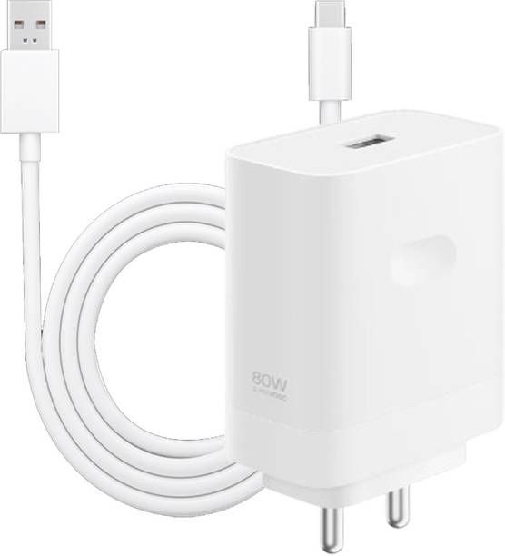 OPPO 80 W SuperVOOC 7.3 A Wall Charger for Mobile with Detachable Cable